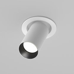 Lampa sufitowa lampa wbudowana wpuszczana tuba regulowana aluminium biała Artisan MAYTONI C081CL-01-GU10-W