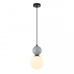 Designerska Lampa wisząca Italux Mastal PND-36603-1M-BK-GR Czarno-Szara