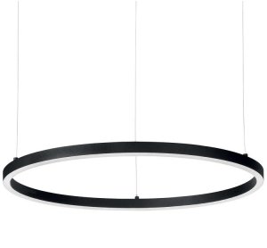 NOWOCZESNA LAMPA WISZĄCA RING LED CZARNY OKRĄG IDEAL LUX 304441 ORACLE SLIM D90 ROUND 4000K