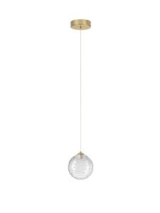Lampa wisząca LED okrągła szklana designerska kula 14,6cm nowoczesna ALBORA LE45740 Luces Exclusivas