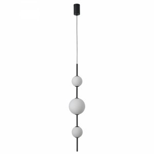 Lampa wisząca do łazienki Bolti PL0109-3 Yaskr IP44 czarna LED 3000K 