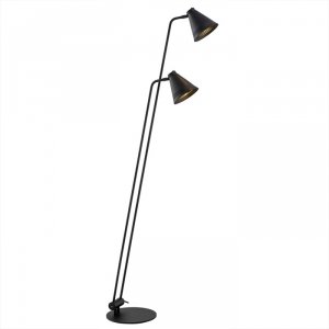 Czarna Lampa Stojąca Podłogowa Vintage AVALONE 7077 ARGON