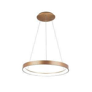 Nowoczesna Lampa Wisząca LED Złoty Okrąg VICO PND-53675-048RPC-GD-3KS4K ITALUX