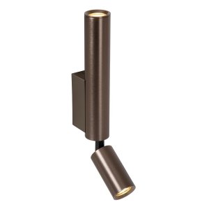 Nowoczesny kinkiet ścienny brązowy tuba regulowana nowoczesny minimalistyczny aluminiowy OTIMO 09216/02/96 Lucide