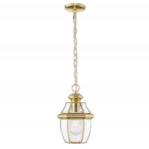 Złota lampa wisząca zewnetrzna ogrodowa szklana retro WHITLEY P01064AU