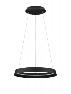 Nowoczesna lampa wisząca LED okrąg w kolorze czarnym BATALLAS LE44786 Luces Exclusivas