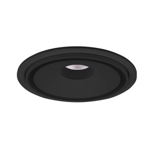 Lampa wpustowa oprawa podtynkowa minimalistyczna okrągła regulowana czarna aluminiowa Vector H0140 MAXLIGHT 