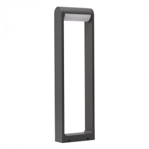 Zewnętrzna lampa ogrodowa stojąca LED ciemno szary słupek 60cm Azzardo FRAME 60 AZ6630 12W 4000K