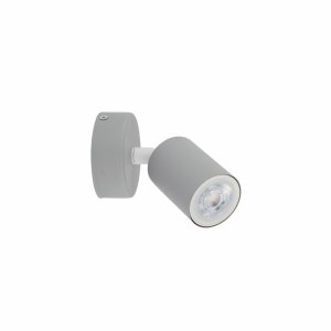 Nowoczesna oprawa ścienno sufitowa do pokoju dziecięcego szara tuba reflektor spot kinkiet LIVIA GREY 10223 TK-Lighting