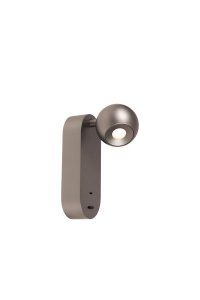 Nowoczesny kinkiet ścienny LED srebrny nowoczesny minimalistyczny aluminiowy MONTANA 68200/06/15 Lucide