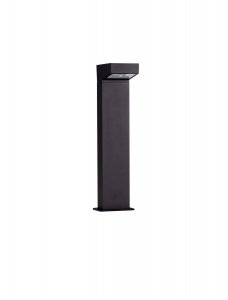 Minimalistyczny słupek ogrodowy klasyczny LED prostokątny aluminiowy czarny uniwersalny IP65 CALMARE LE75120 Luces Exclusivas