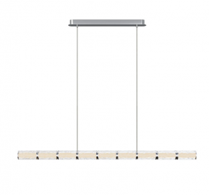 Lampa wisząca LED 37W dekoracyjna listwa 131,5cm chromowana minimalistyczna klasyczna Maxlight Love P0647 