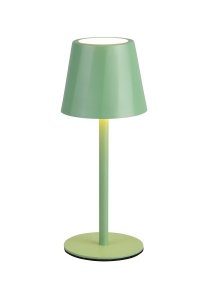 Lampka stołowa nocna LED zielona owalna minimalistyczna klasyczna uniwersalna metalowa ściemnialna DIAZ IP44 R55961149 Rl