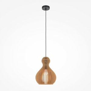 Lampa wisząca designerska rustykalna brązowa nad stół do jadalni do salonu ozdobna regulacja wysokości Roots MAYTONI MOD192PL-01W1