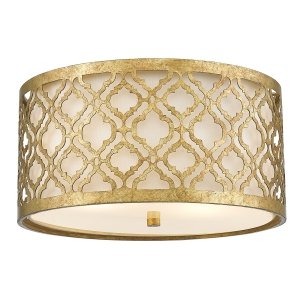 Plafon Arabella 2 źródła światła postarzane złoto orientalna okrągła GN-ARABELLA-F ELSTEAD LIGHTING