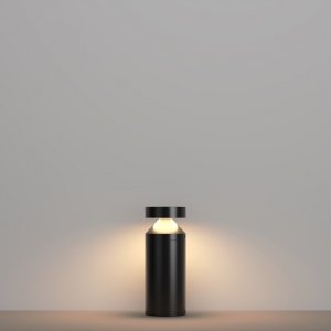 Nowoczesny słupek ogrodowy LED zewnętrzna lampa grafitowa tuba Olten MAYTONI O591FL-L12GF3K