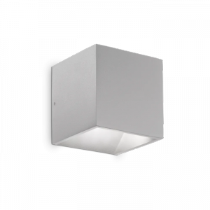 Minimalistyczny Szary Kinkiet Ogrodowy Kwadratowy RUBIK 326856 IDEAL LUX