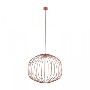 Lampa wisząca kolor ceglany ażurowa druciana okrągła minimalistyczna loftowa uniwersalna klasyczna SPHERA M 11305 TK-LIGHTING