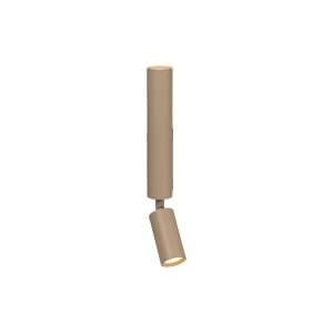 Nowoczesny kinkiet ścienny beżowy z włącznikiem tuba regulowana minimalistyczny aluminiowy OTIMO 09216/02/41 Lucide