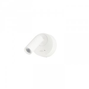 Minimalistyczny Kinkiet Ścienny Nowoczesny LED Biały Z Włącznikiem LUGANO AZ5627 AZZARDO