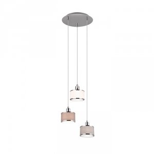 Nowoczesna Lampa Wisząca Srebrna KAPRUN 311630306 TRIO