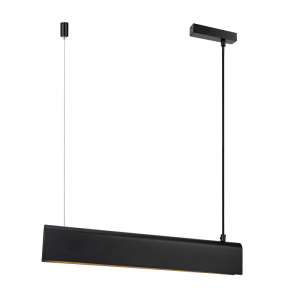 Lampa Wisząca Prostokątna Czarna Listwa Gruba BEAU 2220473003 NORDLUX