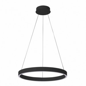 Czarna Nowoczesna Okrągła Lampa Wisząca Dwustronna LED BRASCO UP DOWN PND-56215D-060RPC-BK-3KS4K-TRDIMM ITALUX