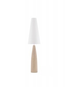 Lampa podłogowa abażurowy biały klosz gips klasyczna minimalistyczna uniwersalna możliwość ściemniania ORBEZIA LE45280 Luces Exclusivas