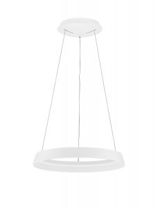 Nowoczesna lampa wisząca LED okrąg w kolorze białym BATALLAS LE44785 Luces Exclusivas