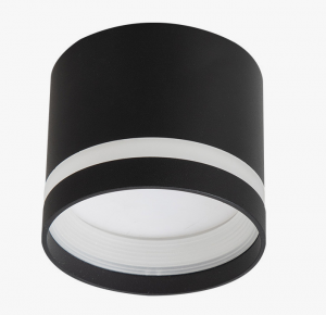 Oprawa sufitowa nowoczesna natynkowa tuba spot sufitowy aluminium czarny KENDAL LP-6331/1SM R1 BK Light Prestige