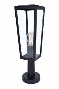 Słupek ogrodowy czarny nowoczesny minimalistyczny uniwersalny PINE 7196601012 Lutec 