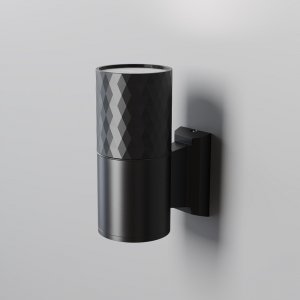 Nowoczesny kinkiet elewacyjny zewnętrzny elegancki aluminium czarny dekoracyjny podświetlający ścianę Bowery MAYTONI O583WL-01B
