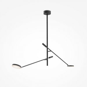Lampa sufitowa wisząca nowoczesna LED metalowa czarna regulacja wysokości oraz kąta świecenia Fad MAYTONI MOD070CL-L15B3K1
