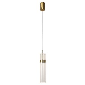 Designerska lampa wisząca w kolorze różowego złota nowoczesna art deco glamour AMBIENTE LED CCT LP-1510/1P GD Light Prestige