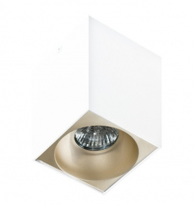 Nowoczesna lampa sufitowa plafon tuba biała + szampański HUGO AZ0827 + AZ0833 Azzardo