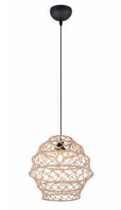 Lampa wisząca pleciona kolor naturalny owalna boho rystykalna industrialna minimalistyczna nad stół do salonu sypialni HIVE R31681936 Rl
