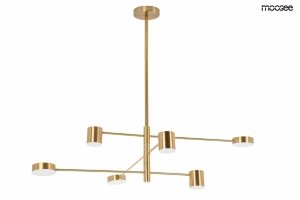 Nowoczesna złota lampa wisząca Piazetta Moosee szklane MSE010100124 led 6W 3000K