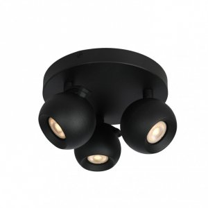 Czarna Lampa Sufitowa Plafon LAFIN SPL-45379-3R-BK ITALUX