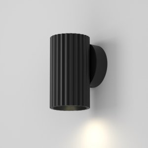 Lampa ścienna kinkiet nowoczesny designerski tuba aluminium czarny Calipso MAYTONI C106WL-01-GU10-B