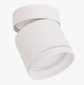 Lampa sufitowa natynkowa nowoczesna tuba regulowana spot sufitowy aluminium biały KENDAL LP-6331/1SM R1 WH movable Light Prestige