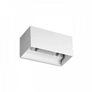 Kwadratowy Biały Kinkiet Ścienny Ogrodowy LED ATOM 328652 IDEAL LUX
