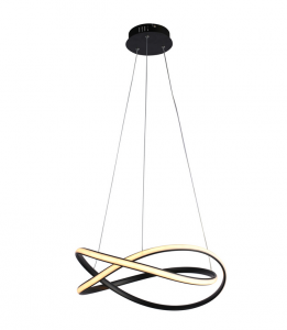 Lampa wisząca LED CCT czarna dekoracyjna w nowoczesnym stylu RUMIO PND-23917-BK Italux