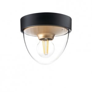 Zewnętrzna Oprawa Sufitowa Plafon IP44 NOOK BLACK/GOLD 7976 Nowodvorski Lighting