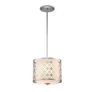 Designerska  lampa wisząca Ziggy Elstead Lighting ZIGGY-1P-S-LS Lakierowane srebro