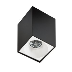 Nowoczesna lampa sufitowa plafon tuba  czarna + biały HUGO AZ0826 + AZ08530 Azzardo