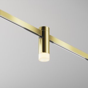 Ścieżka świetlna lampa szynowa tuba LED aluminium mosiądz Skim MAYTONI TR145-1-3W2.7K-W-BS-DE modułowy system magnetyczny FLARITY