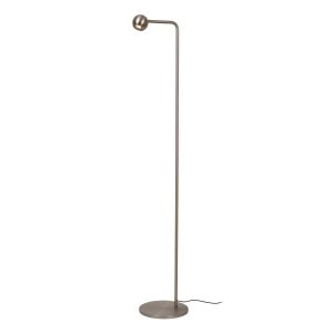 Lampa podłogowa stojąca LED srebrna metalowa minimalistyczna klasyczna nowoczesna ściemnialna MONTANA 68700/05/15 LUCIDE