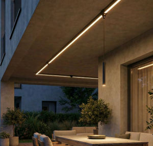 Szynoprzewód zewnętrzny natynkowy czarny profil 3m AZZARDO TRACK IP65 3m BLACK AZ6922