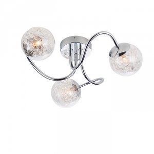 Nowoczesna Lampa Wisząca Chrom Deisgnerski Klosz Kula AURIA 76880 ENDON