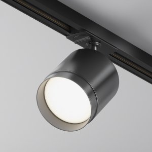 Lampa szynowa okrągła minimalistyczna aluminium czarna regulowana tuba Polar MAYTONI TR088-1-GX53-B